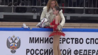 2017 Russian Jr Nationals - Alina Zagitova FS (warm-up + scores)