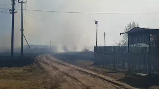 В Тверской области сгорела деревня