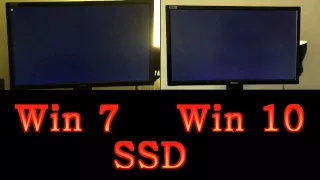 SSD Windows 7 and 10 Boot Time Comparison