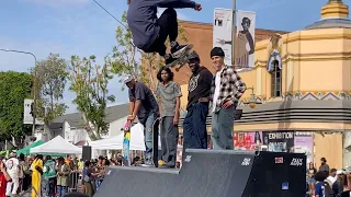 Ishod Wair, Louie Lopez, Sal Barbier, Curren Caples, Dan Plunkett, Jake Anderson mini ramp session