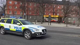 Stockholm police responding code 3 | Polis utryckning i Stockholm