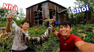 3 Ngày SINH TỒN Trong Căn Nhà CHÒI Bỏ Hoang Giữa Cánh Đồng | Tìm Thức Ăn Cùng Team ( phần 1)