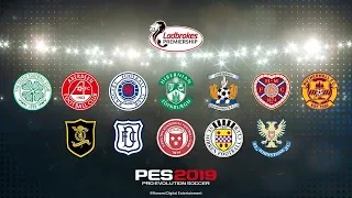 Футбольная лига "Шотландский Премьершип" присоединилась к игре PES 2019!