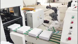 A4 Roll to Sheet Cross Cutting Machine inline Packing Machine working in Central Asia