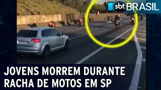 Jovens morrem durante racha de motos em rodovia no interior de São Paulo | SBT Brasil (24/10/22)