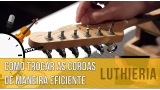 Como trocar as cordas da guitarra como um profissional? - Dica Do Minuto #140