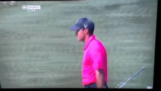 Tiger's Woods chip in 16th hole memorial 2012