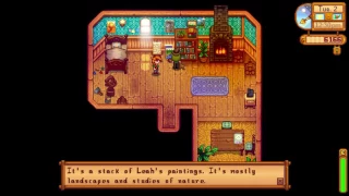 What does Leah's house look like on the inside - Stardew Valley