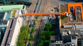 Rotterdam Rooftop Walk by drone