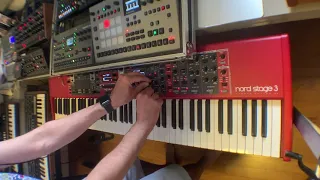 Synth jam with Nord Stage 3, Ob6, Boog, Octatrack and Rytm