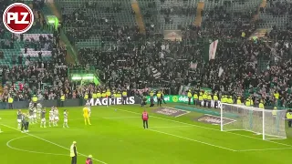 🔊 SOUND ON Celtic fans celebrate their LATE win over Dundee United