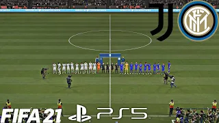 (PS5) FIFA 21 Juventus vs Inter Milan (4K HDR 60fps) Coppa Italia FULL MATH HIGHLIGHTS GAMEPLAY