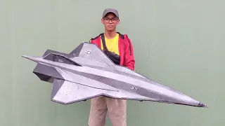 Build rc Lockheed Martin SR-72 DARKSTAR Son of blackbird TOP GUN MAVERICK - DIY RC PLANE STYROFOAM