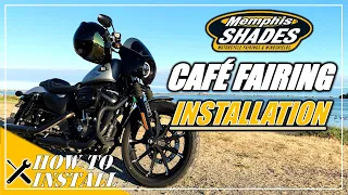 How to Install Memphis Shades Cafe Fairing on Sportster Iron 883