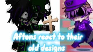 Aftons react to their old designs || GachaClub || FNaF || •GachaLuv• || My AU ||