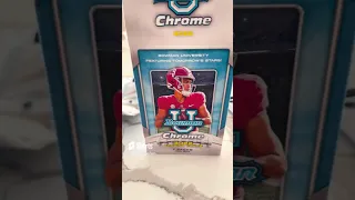 Topps Gold Refractor Auto /50 Bowman U Chrome Football 2022. Beautiful Card From A Blaster!