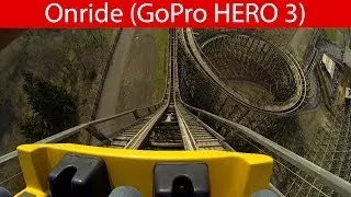 Heide Park - Colossos (Wooden Coaster) - Onride [Front Row POV]
