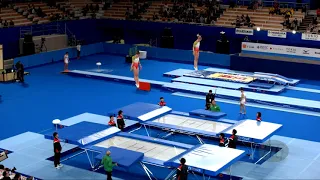 Portugal 1 (POR) W - 2019 Trampoline Worlds, Tokyo (JPN) - Qualification Synchro R2