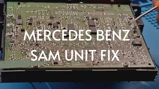 Mercedes Benz C Class SAM Unit Diagnose and repair [Part 1]