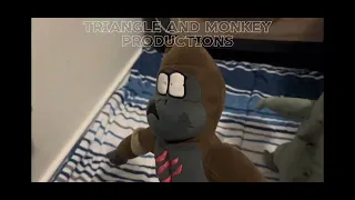 Triangle and monkey part 5 but as plushies