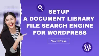 Setup a document library file search engine for WordPress