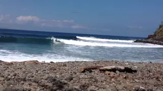 Surfing at Honokohau Bay - Maui