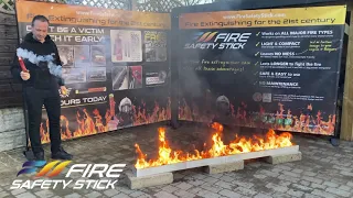 Short Demo of Fire Safety Stick with Petrol