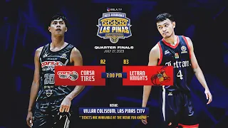 Quarter Finals | Letran Knights vs Corsa Tires | 2023 Bola.TV Asiabasket Las Piñas Championship