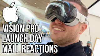 Apple Vision Pro Mall Walk on Launch Day to get Chipotle (SEE REACTIONS)