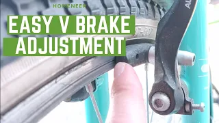 How To Fix Bike V Brake Pads Rubbing On One Side