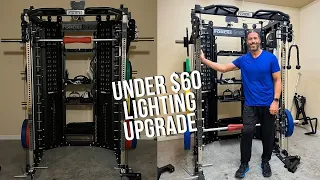 Amazing Garage Gym Lighting Upgrade For Under $60!