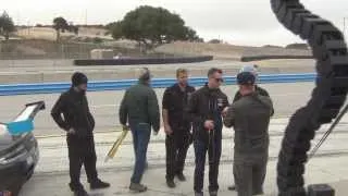 James Hetfield from Metallica rides Aston Martin at Laguna Seca