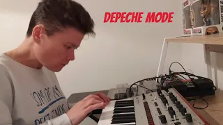 Depeche Mode,  Never let me down again bass synth cover