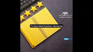 Pro Bono Best Practices Series on Mentoring