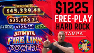 💥$1225 FREE-PLAY / Ultimate Fire link Power-4 / Hardrock Tampa💥