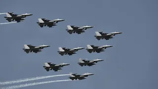 15 MINUTES AGO! Russian SU-57 fighter jets ambush a NATO F-16 Squadron en route to Ukraine