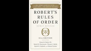 Introduction to Robert's Rules of Order