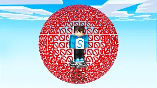 MIS AMIGOS me ENCIERRAN en LA ESFERA PERFECTA de BARRIER! 😰😱 MINECRAFT PERO SPARTA356