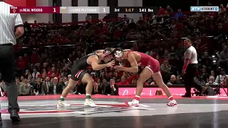 This Match Was CRAZY! 141lbs - #1 Luke Pletcher, Ohio state vs. Real Woods, Stanford