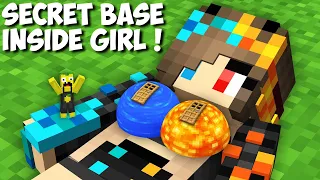 Which SECRET BASE INSIDE THE GIRL WILL YOU CHOOSE in Minecraft ? LAVA vs WATER BASE !