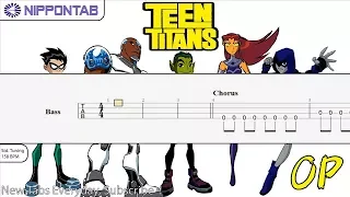 【Bass TAB】〚Puffy AmiYumi〛Teen Titans Theme song (OP) ベース tab譜