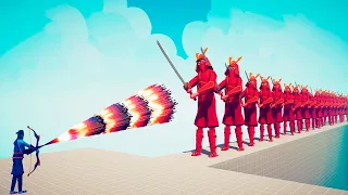 50x SAMURAI GIANT vs EVERY GOD - Totally Accurate Battle Simulator TABS