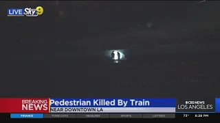 Pedestrian struck and killed by train near Downtown LA