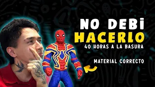 Crear al hombre araña / Spiderman , 40 horas a la basura || Sculpting Spiderman in Clay || ccrealo