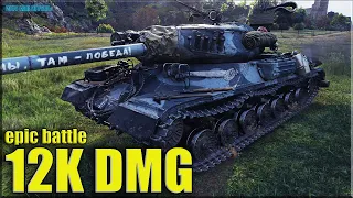 12к урона за 7 минут ✅ World of Tanks ИС-4 рекорд по урону