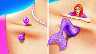 Poor vs Rich Superheroes at College! How to become Mermaid! Mermaid Beauty Makeover by TeenVee