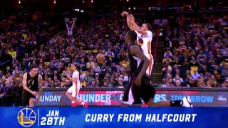 2016-17 Dubs Top Moments: Curry's Halfcourt Buzzer-Beater vs The Clippers