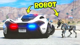 Police robots are the future of law enforcement!! (GTA 5 Mods - LSPDFR Gameplay)