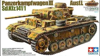 Tamiya 1/35 Panzer III Ausf.L Tank..Plastic Kit Build & Review.