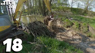 Beaver Dam Removal With Excavator No.18 - One Dam And A Bit Of A Walk